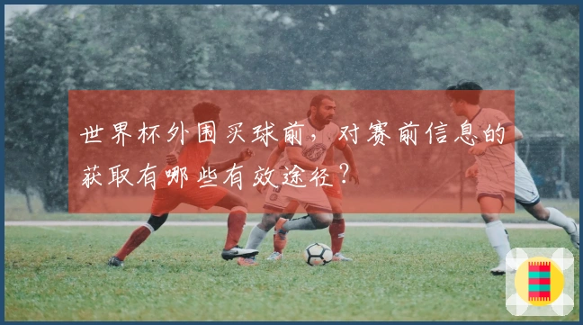 世界杯外围买球前，对赛前信息的获取有哪些有效途径？
